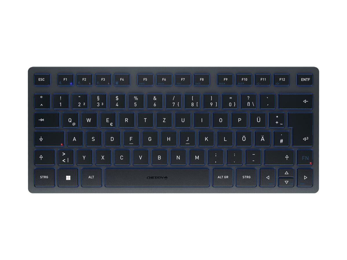 CHERRY KW 7100 MINI BT Tastatur Saks Trådløs Tysk
