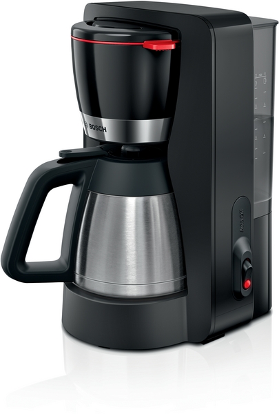 Bosch TKA5M253, Dråbe kaffemaskine, 1,1 L, Malet kaffe, 1000 W, Sort