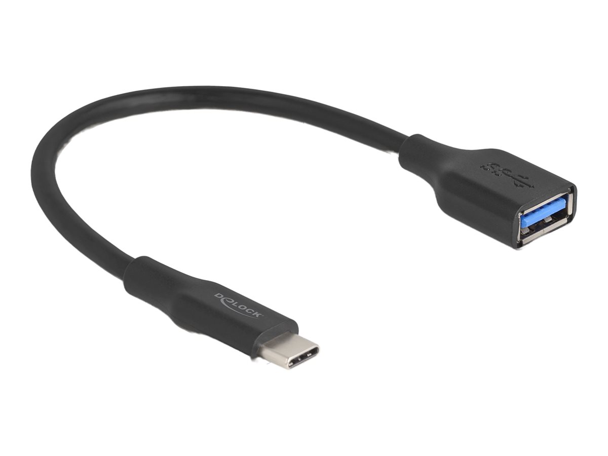 Delock USB-C adapter 19cm Sort