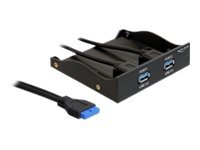 Delock USB 3.0 Front Panel 2-Port - Lagrings bay port panel - USB 3.0 x 2