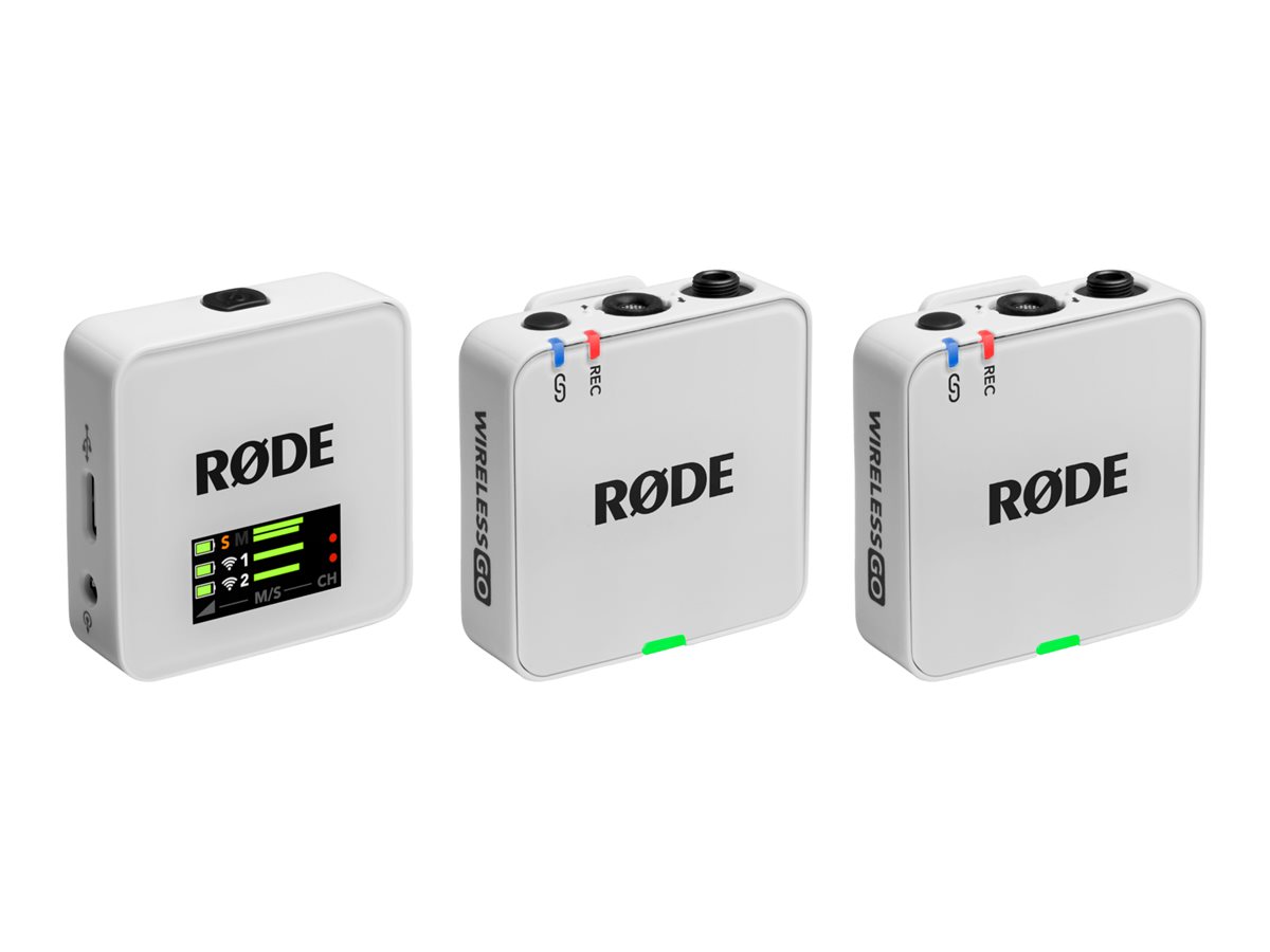 RØDE Wireless GO - 3. generation - mikrofonsystem - USB - hvid