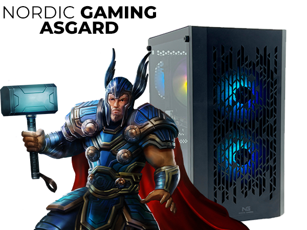 Nordic Gaming Asgard Thor Gaming PC | Ryzen 5 16GB RX 9060XT 8GB 1TB