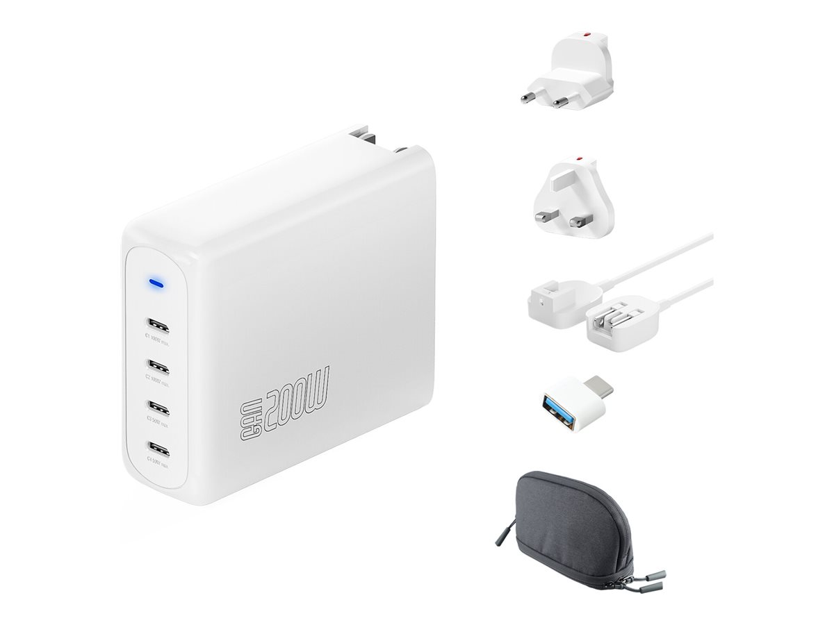 4smarts Flex Pro Strømadapter - AC / USB-C DC 5 / 9 / 12 / 15 / 20V