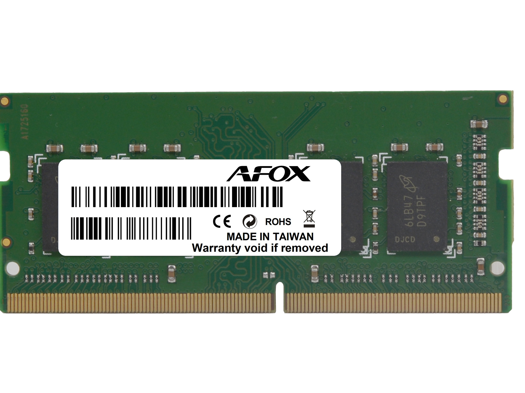 AFOX DDR3L 8GB 1600MHz CL11 Ikke-ECC SO-DIMM 204-PIN