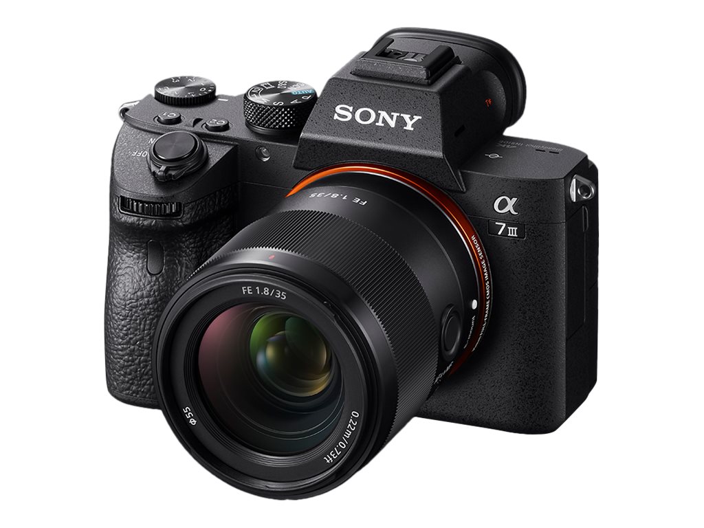 Sony SEL35F18F - Vidvinkel objektiv - 35 mm - f/1.8 FE - Sony E-mount - for Cinema Line  a VLOGCAM  a1  a1 II  a6700  a7 IV  a7 V  a7C  a7C II  a7CR  a7R V  a9 III