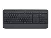 Logitech Signature K650 - Tastatur - trådløs - Bluetooth LE - QWERTY - nordisk (dansk/finsk/norsk/svensk) - grafit