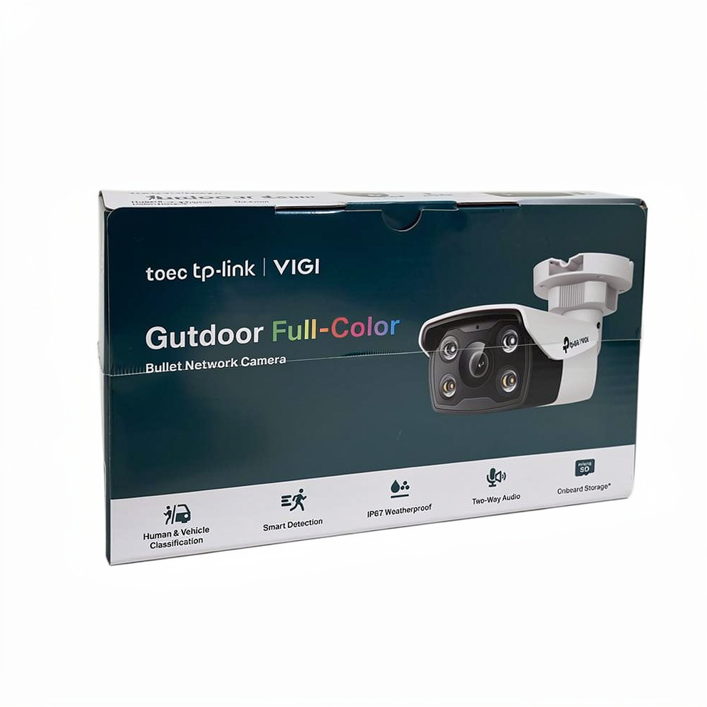 TP-Link VIGI C340, IP-sikkerhedskamera, Udendørs, Ledningsført, Loft/væg/pæl, Sort, Hvid, Kugle (form)