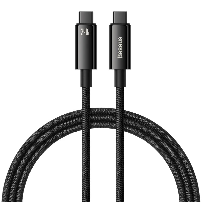Baseus USB-C to USB-C cable Tungsten Gold 240 W 2 m (black)