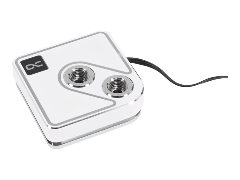 Alphacool Core 1 Aurora CPU-vandblokering til flydende kølesystem 1-pack Hvid