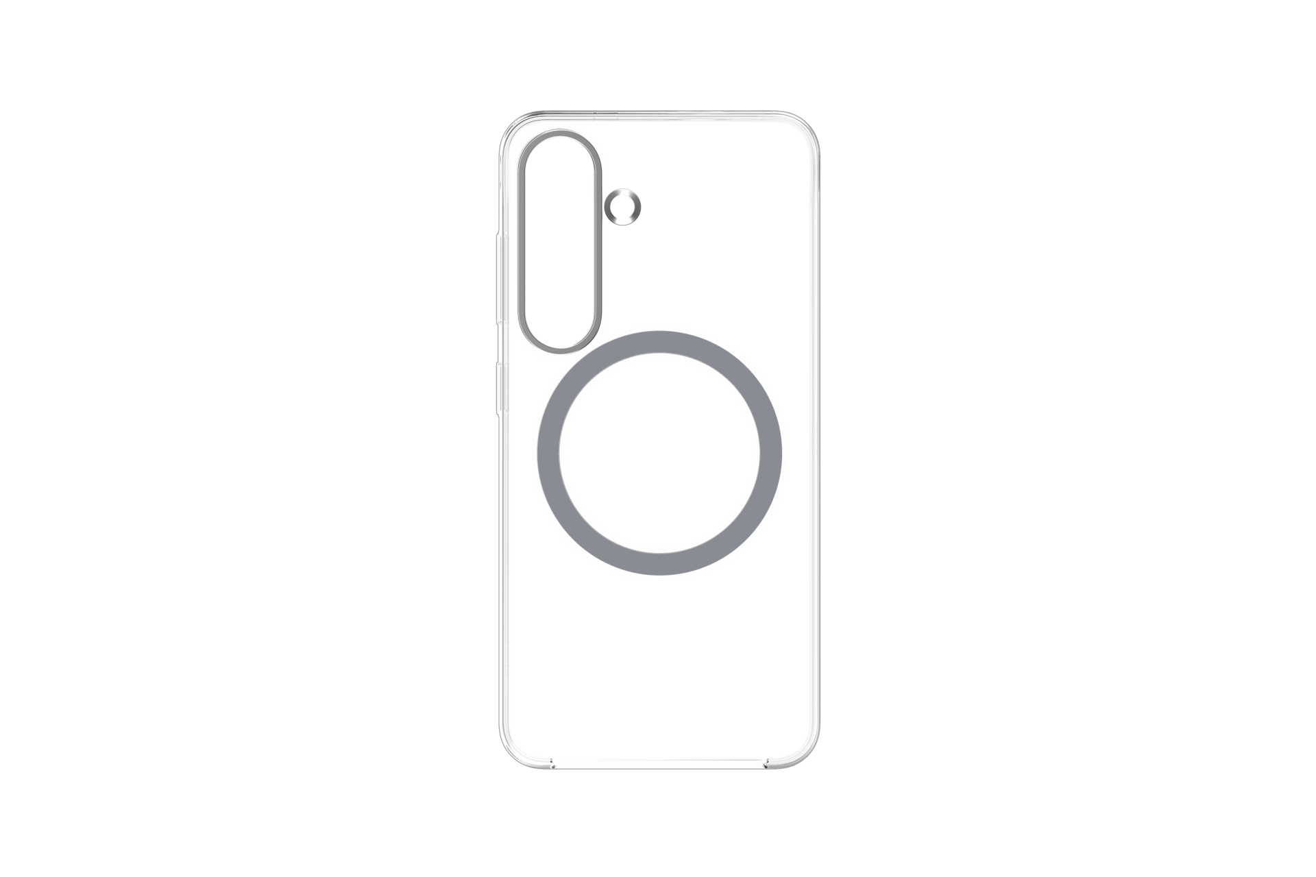 Samsung Galaxy S25 gennemsigtigt beskyttelsescover med magnetisk ring (GP-FFS931YCA)