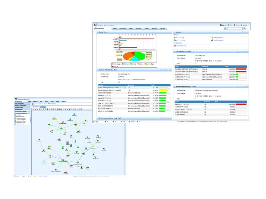 HPE Intelligent Management Center Enterprise Edition Netværksprogrammer