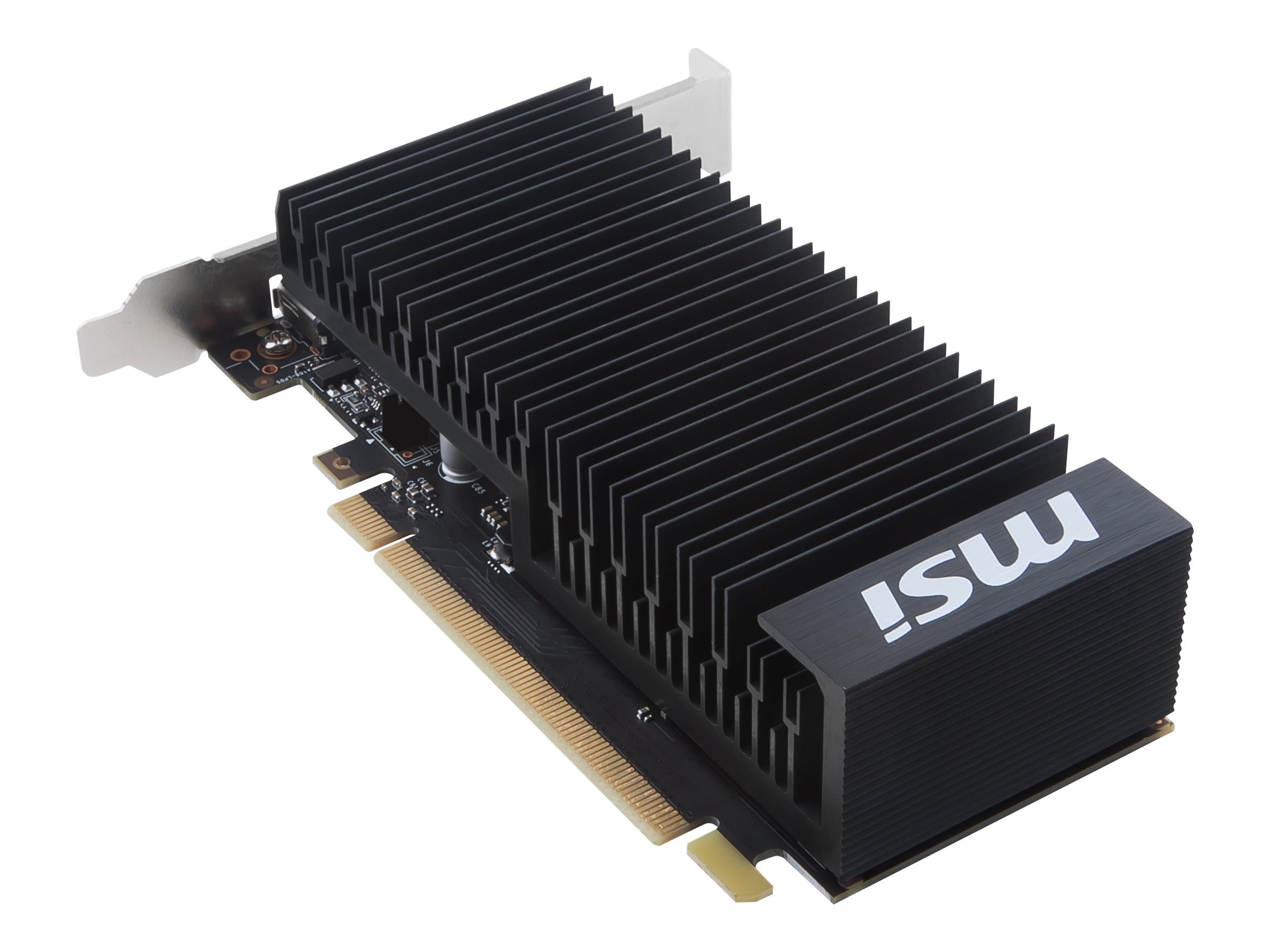 MSI GeForce GT 1030 Silent Low Profile OC - 2GB DDR4 SDRAM - Grafikkort