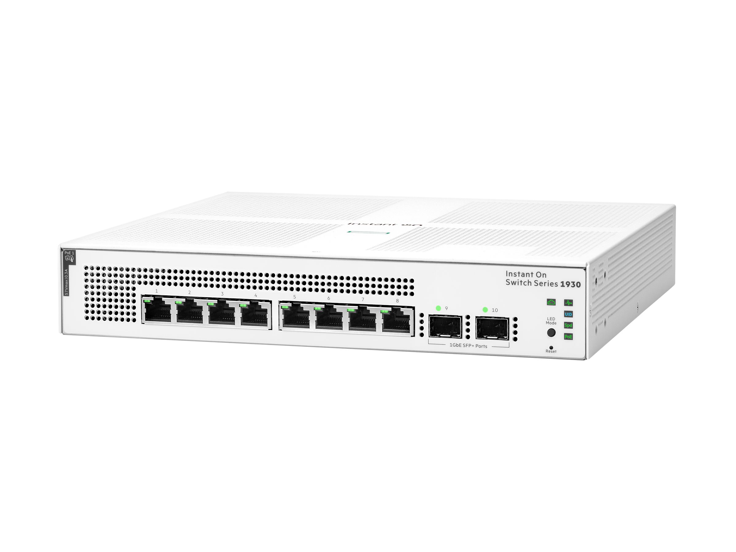 Hewlett Packard Enterprise Aruba Instant On 1930 8G Class4 PoE 2SFP 124W Switch