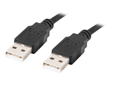 USB-kabel 2.0 A til A 1 m – Lanberg, sort