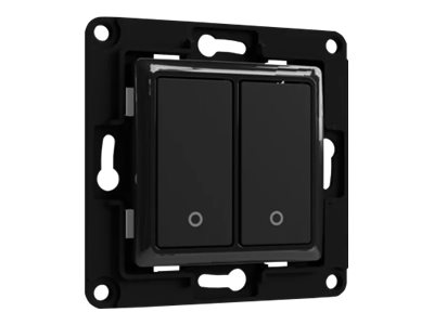 Shelly Wall Switch 2 tryk, sort