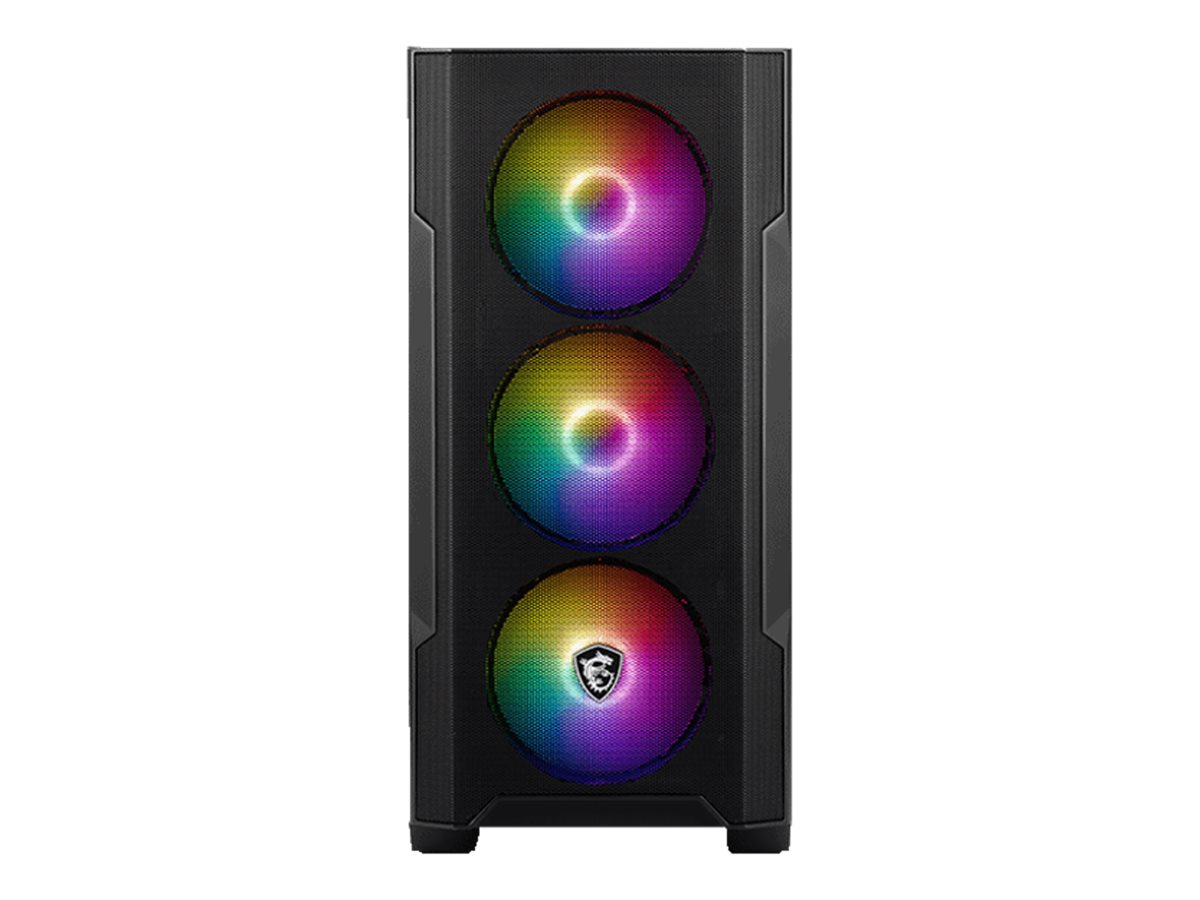 MSI MAG FORGE M100R - Kabinet - Tower - Sort