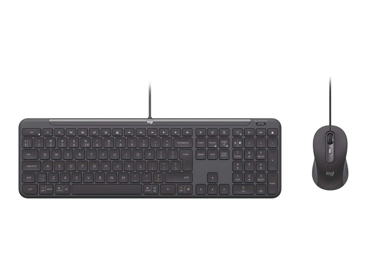 Logitech Signature Slim Wired Combo MK620 for Business Sæt med mus og tastatur Saks Kablet US International