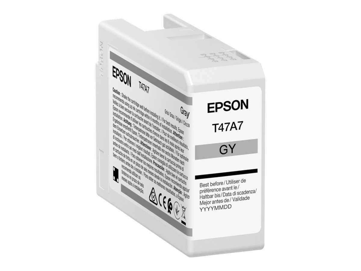Epson UltraChrome Pro T47A7 - 50 ml - grå - original - blækbeholder - for SureColor SC-P900, SC-P900 Mirage Bundling