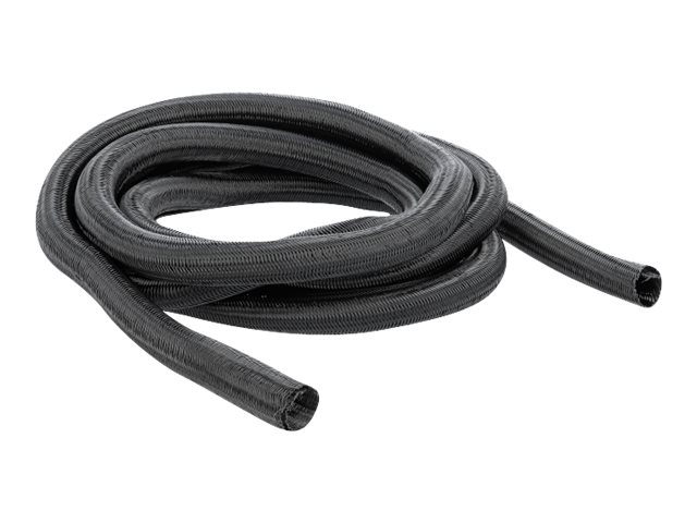 Delock Braided Sleeving self-closing 2m Sort