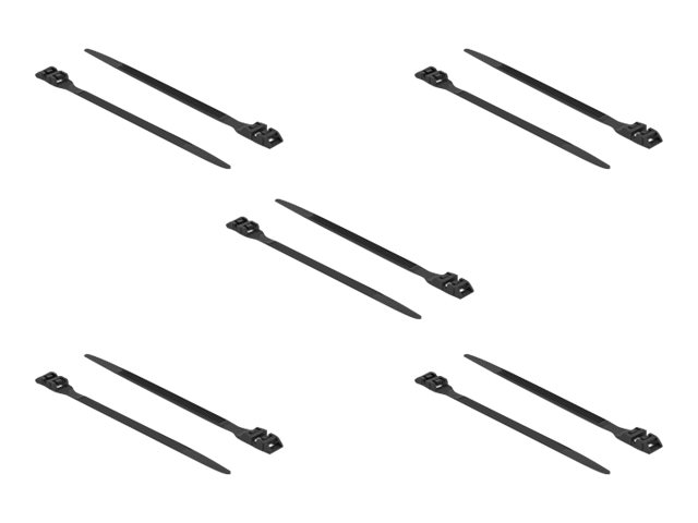 Delock Cable Tie with Double Locking 1m Sort
