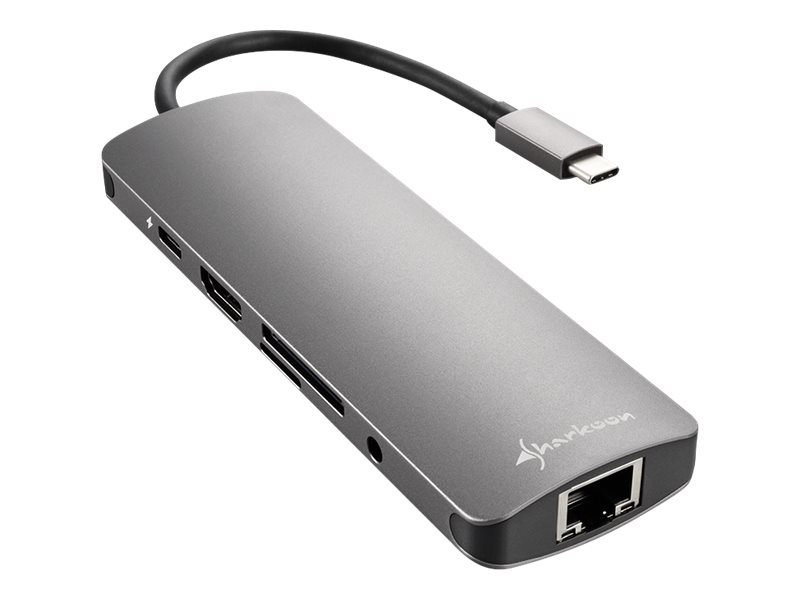 Sharkoon USB 3.0 Type C Combo Adapter - docking station - HDMI