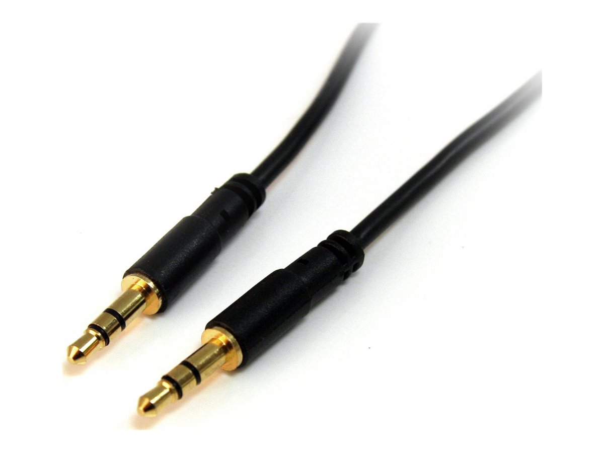 StarTech.com 6 ft Slim 3.5mm Stereo Audio Cable - M/M - 3.5mm Male to Male Audio Cable for your Smartphone, Tablet or MP3 Player (MU6MMS) Audiokabel