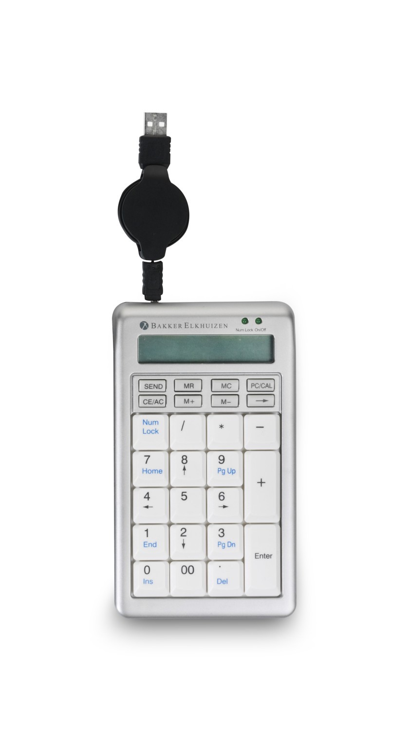 BakkerElkhuizen S-board 840 numerisk tastatur med USB og regnemaskine