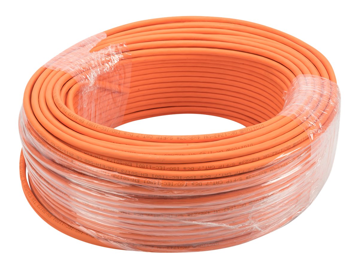 DIGITUS Professional CAT 7 SFTP, PiMF 25m Bulkkabel Orange RAL 2000