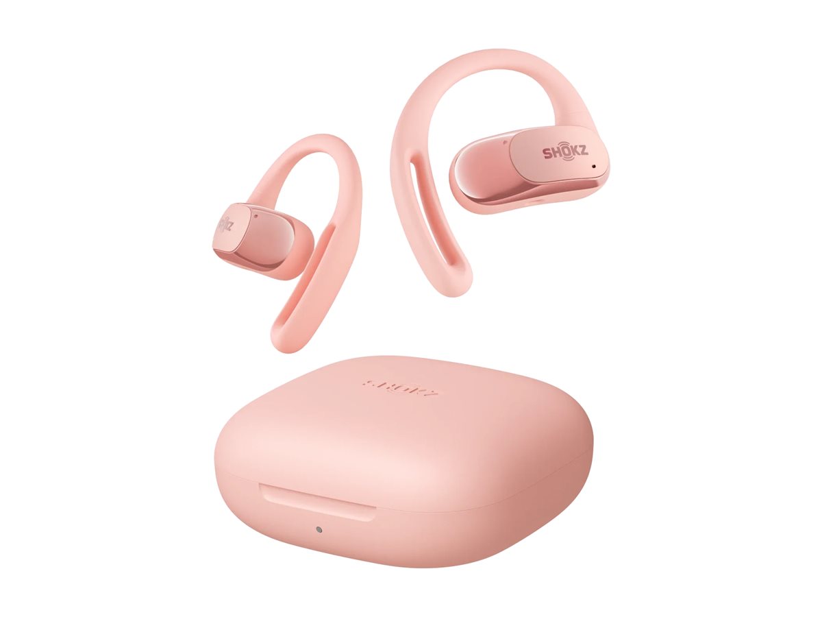 Shokz Openfit Air Pink - Trådløse Høretelefoner med Krystalklar Lyd & Komfort