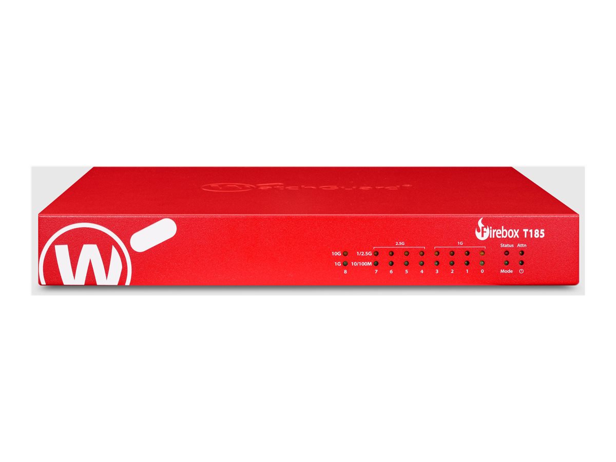 WatchGuard Firebox T185 Sikkerhedsudstyr 8porte Ekstern