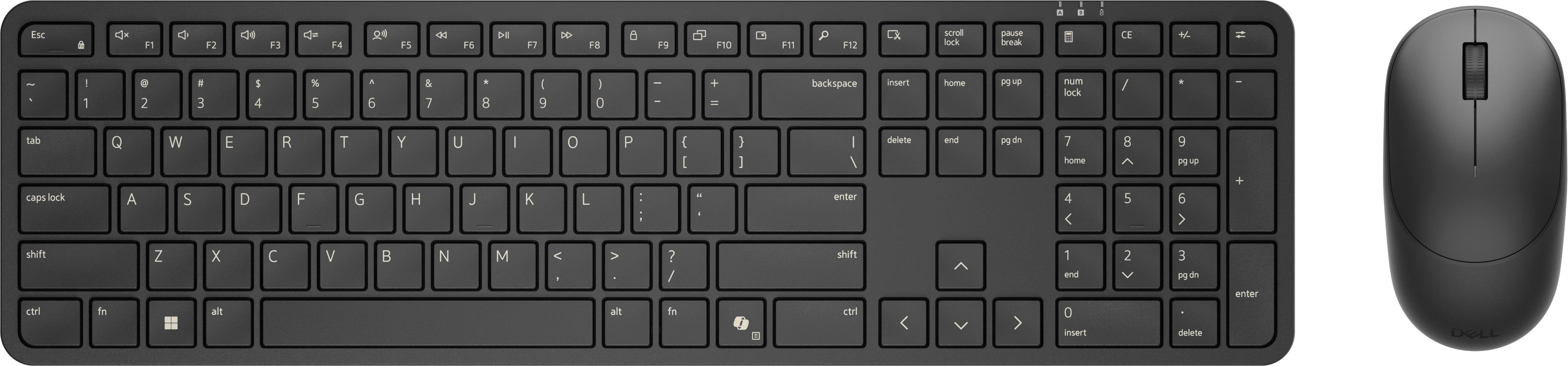 DELL Pro 5 KM526 Tastatur Plunger key switch Trådløs US International billede