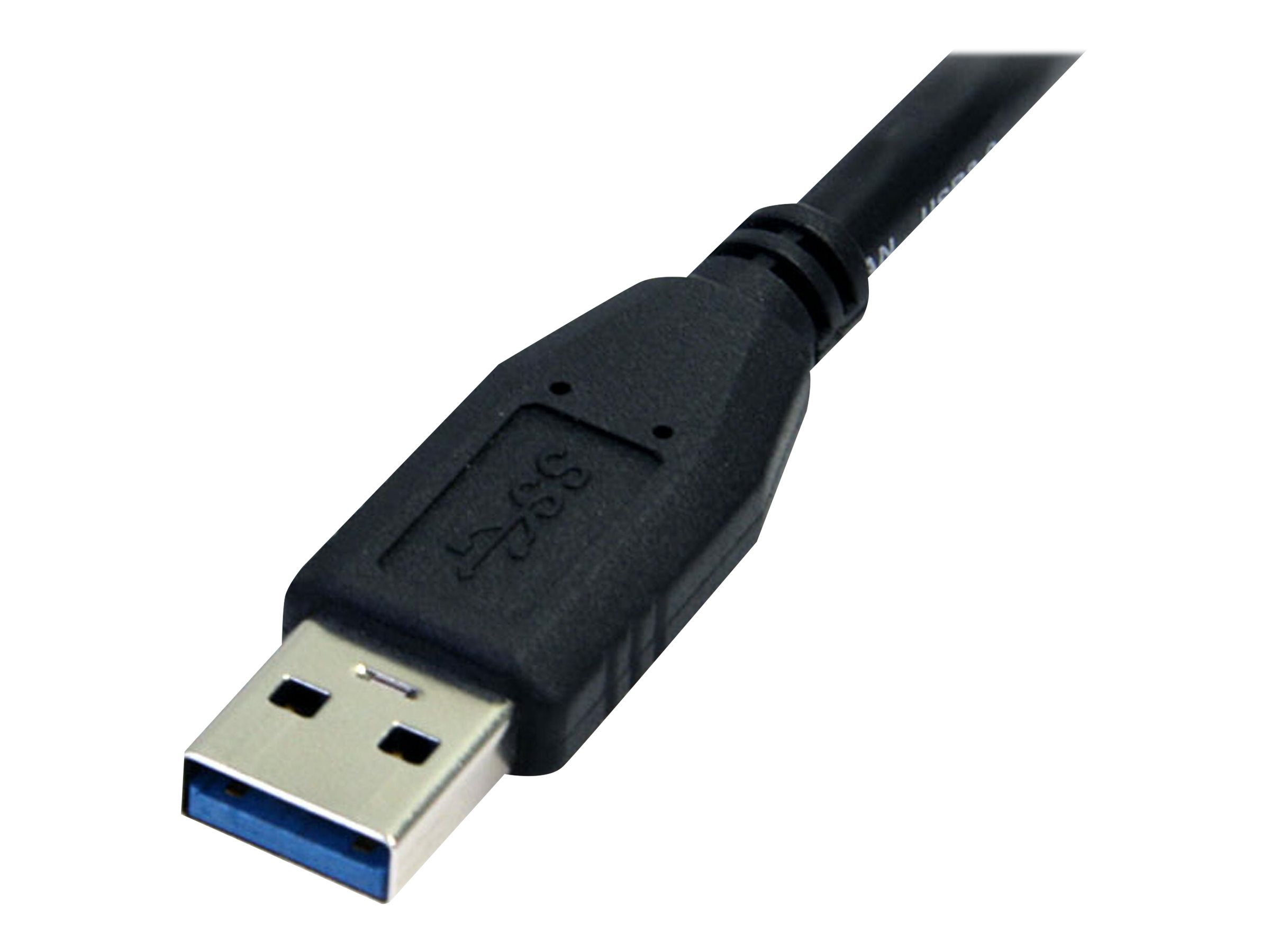 StarTech.com 0.5m (1.5ft) Black SuperSpeed USB 3.0 Cable A to Micro B - USB 3.0 Micro B Cable - 1x USB 3 A (M), 1x USB 3 Micro B (M) 50cm