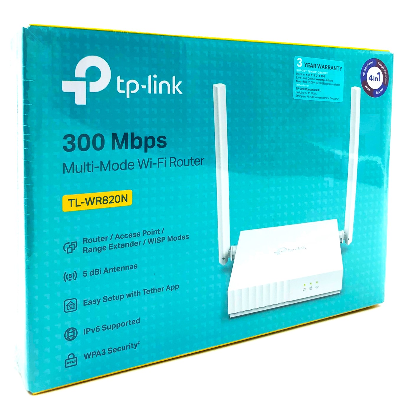 TP-Link TL-WR820N Trådløs router Desktop