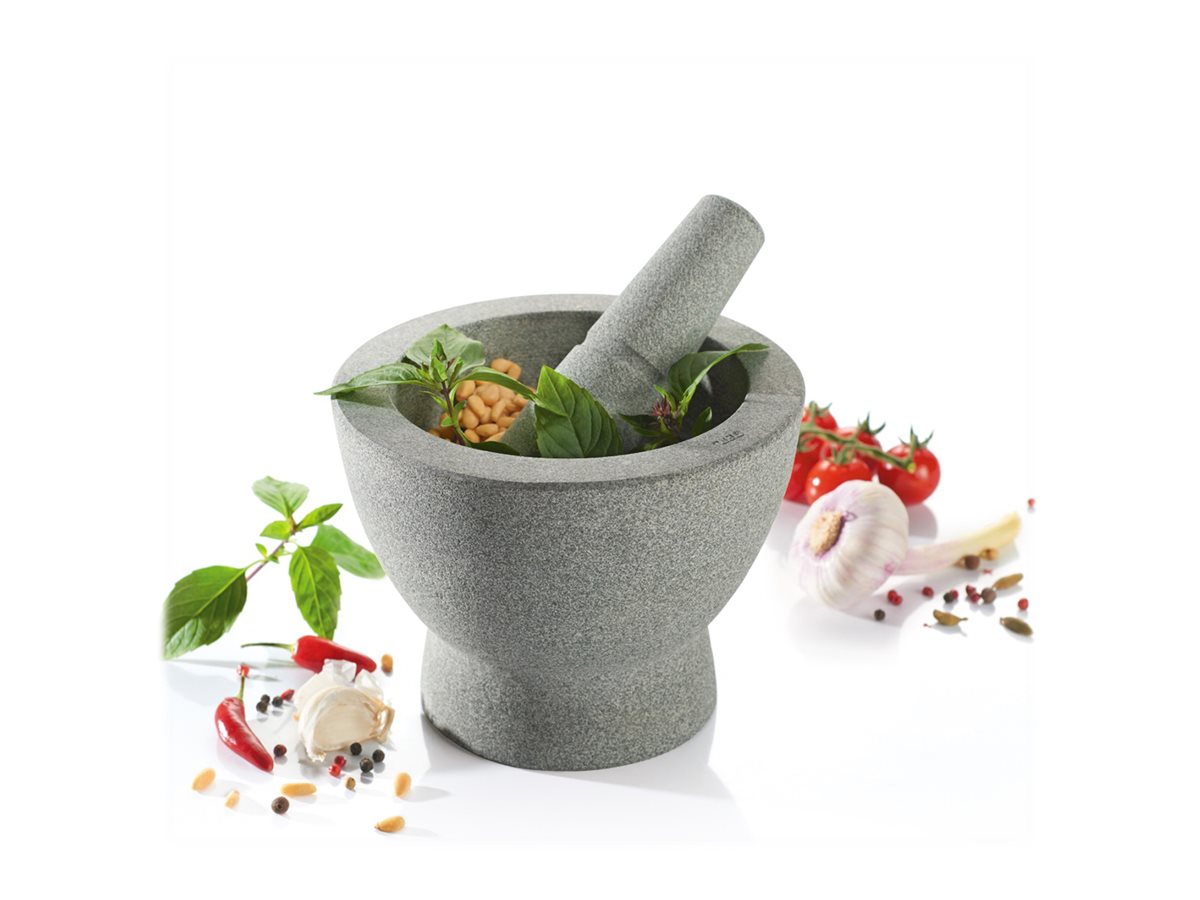 GEFU Morter granit m/støder Ø17cm CRUNCHY