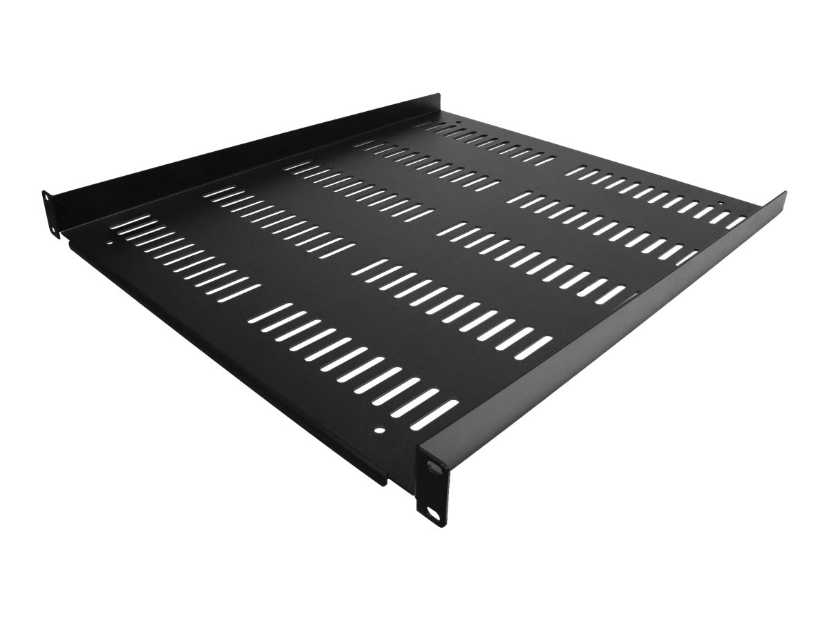 StarTech.com 1U Server Rack Shelf - Universal Vented Rack Mount Cantilever Tray for 19" Network Equipment Rack & Cabinet - Durable Design - Weight