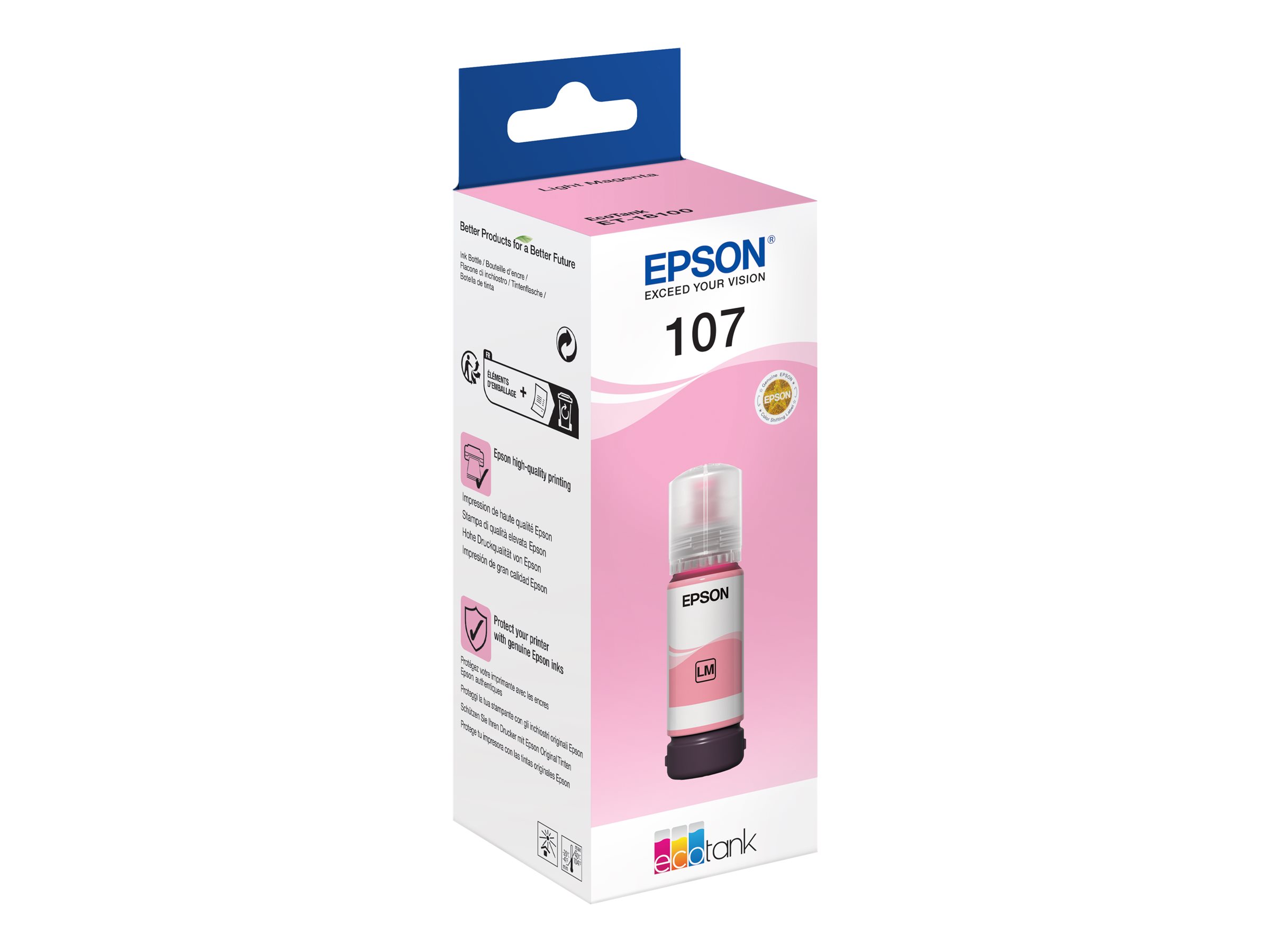 Epson EcoTank 107 Lys magenta 7200 sider Blækrefill