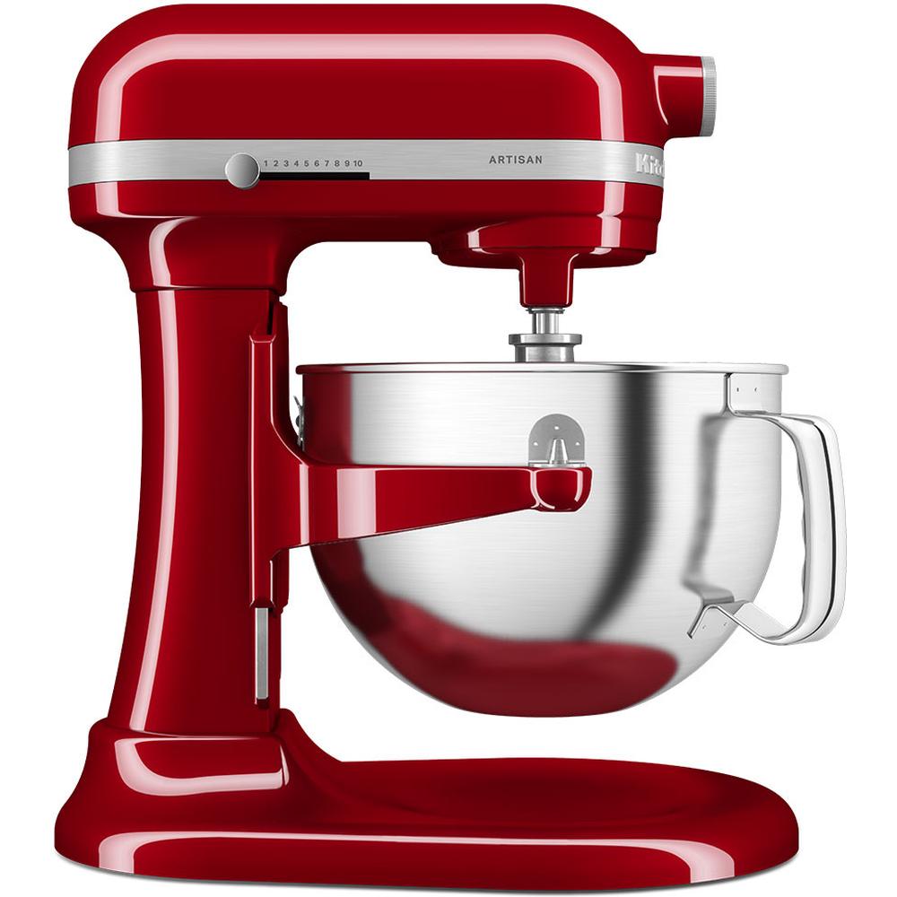 KitchenAid 5KSM60SPXEER Køkkenmaskine 5,6l 375W Grå, Rød, Rustfrit stål