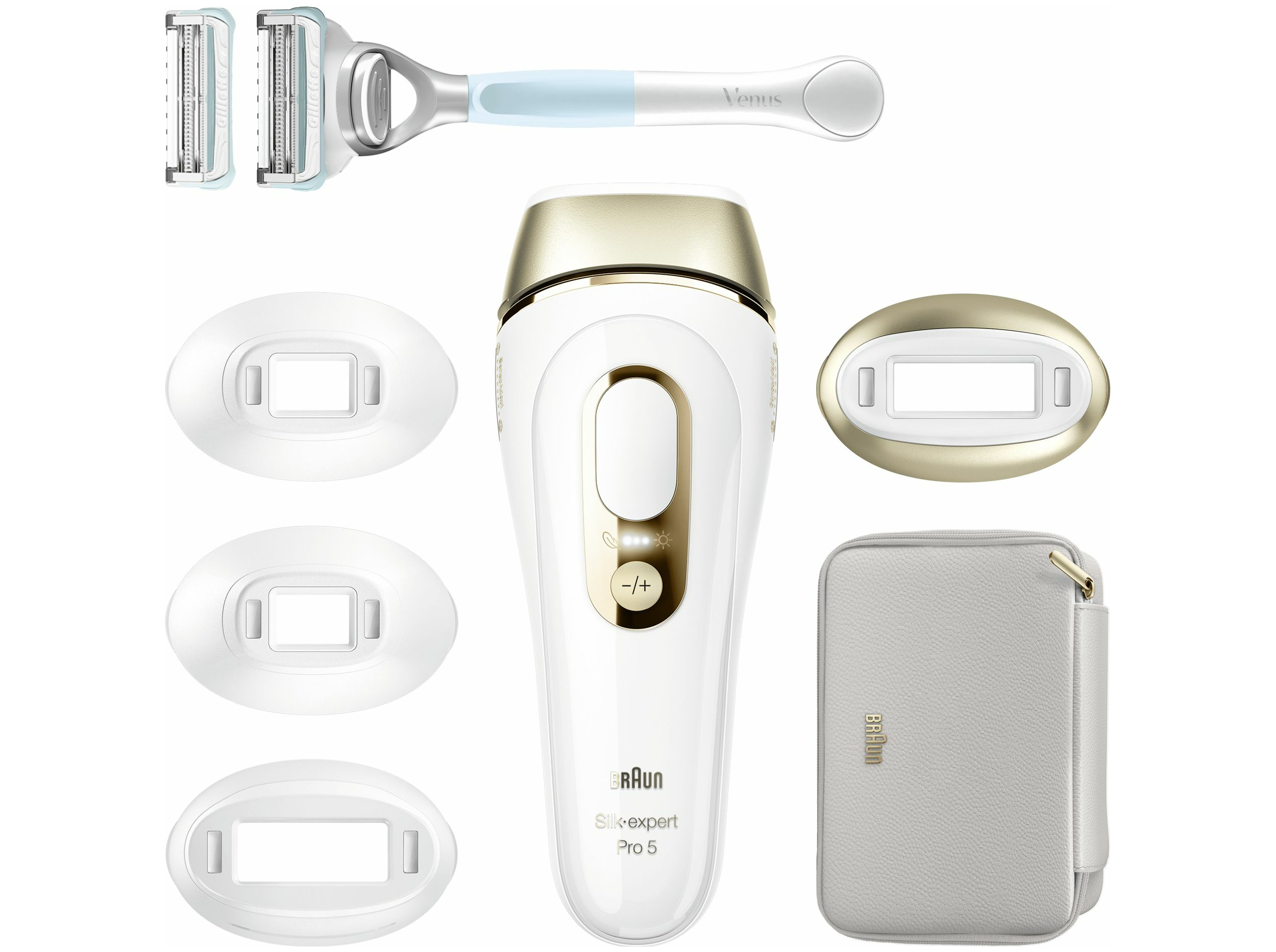 Braun Silk-expert Pro PL5356, Guld, Hvid, Intenst pulserende lys (IPL), Vekselstrøm