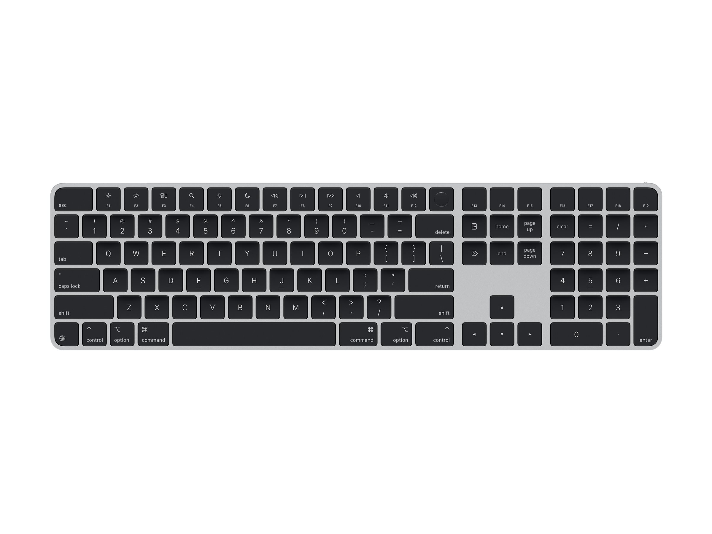 Apple Magic Tastatur Universel Usb + Bluetooth Qwerty Us Engelsk Sort Kablet Og Trådløs Us Engelsk
