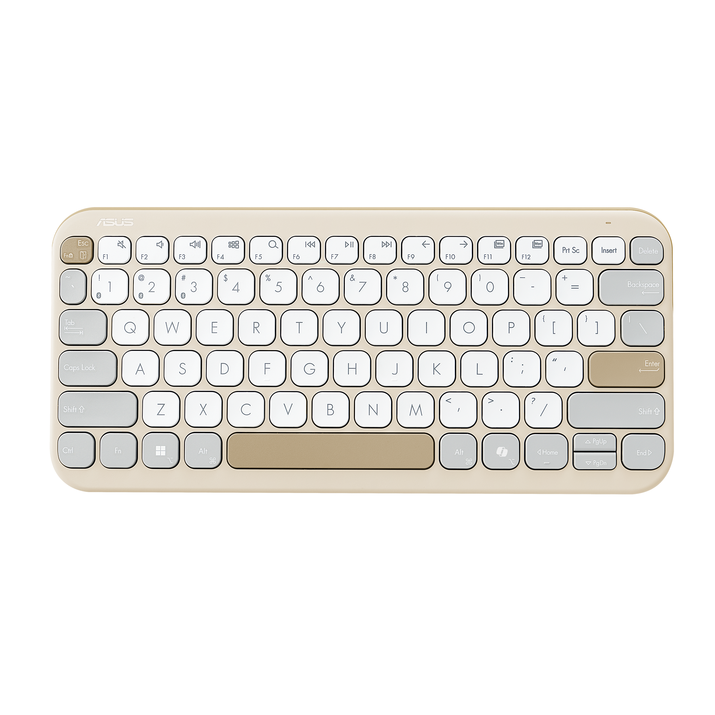 ASUS Marshmallow KW100 Tastatur Saksnøglekontakt Trådløs Tysk