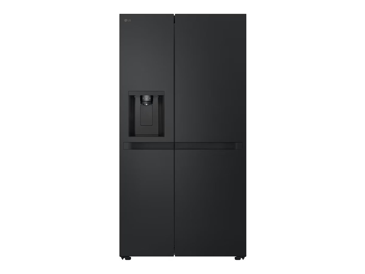 LG GSLC41EPPE - Køleskab/fryser - side-by-side med vanddispenser, isdispenser - bredde: 91.3 cm - dybde: 73.5 cm - højde: 179 cm - 641 liter - Klasse E - essence matt black