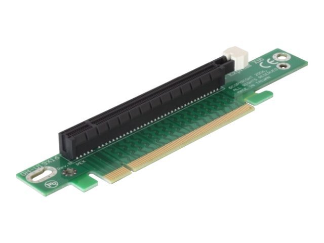 Delock Riser card PCI Express x16 angled 90° left insertion - Udvidelseskort