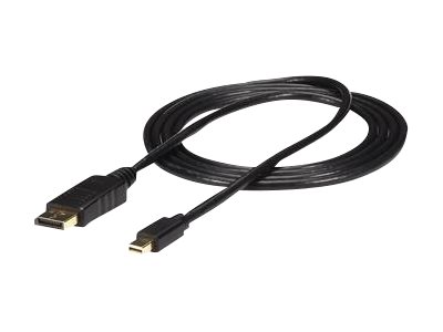 StarTech 10ft Mini DisplayPort to DisplayPort Cable - M/M - mDP to DP 1.2 Adapter Cable - Thunderbolt to DP w/ HBR2 Support (MDP2DPMM10) - DisplayPor