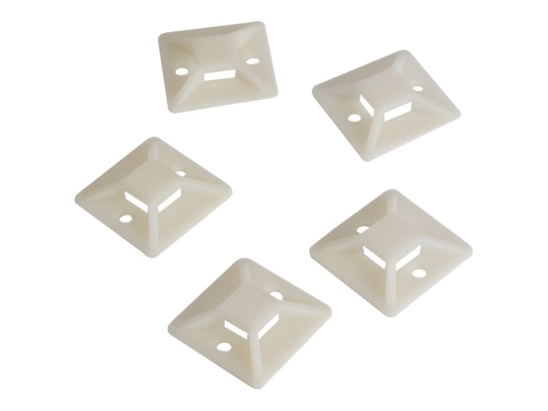 Cable tie mounts, self-adhesive, for cable ties: 11 x 2.9 mm