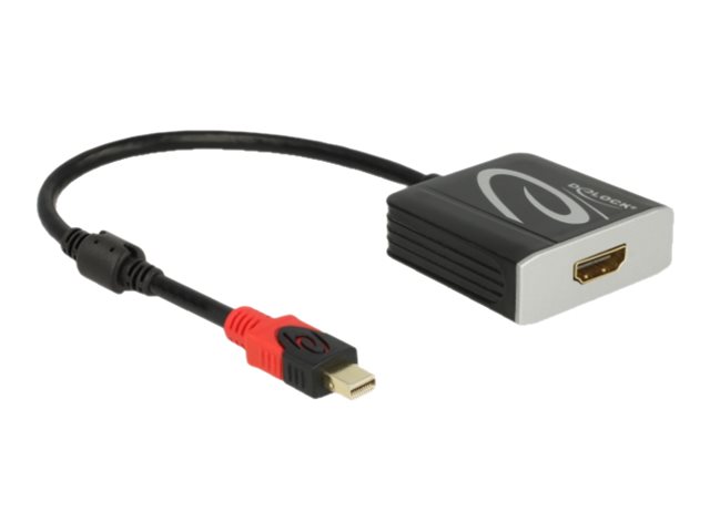Delock Videoadapter 20cm Sort Grå