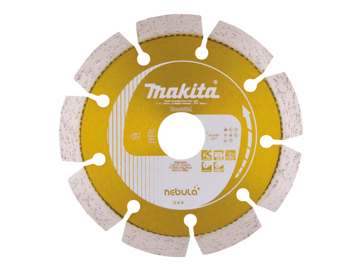 Makita Nebula - Diamantskæreskive - for beton, kalksten, forstærket beton, mursten, sandsten - 125 mm - for Makita DLX3179TX1