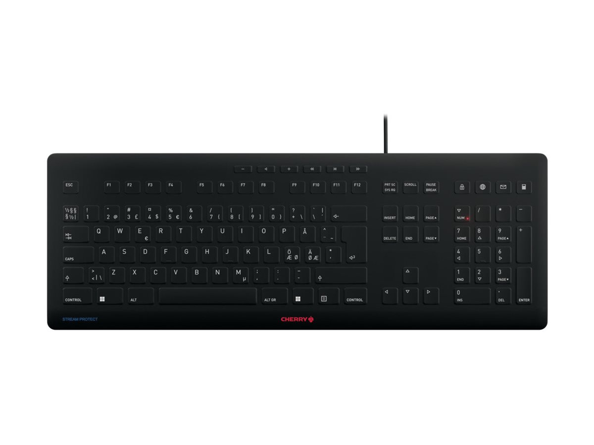 CHERRY STREAM Tastatur Membran Kabling Nordisk