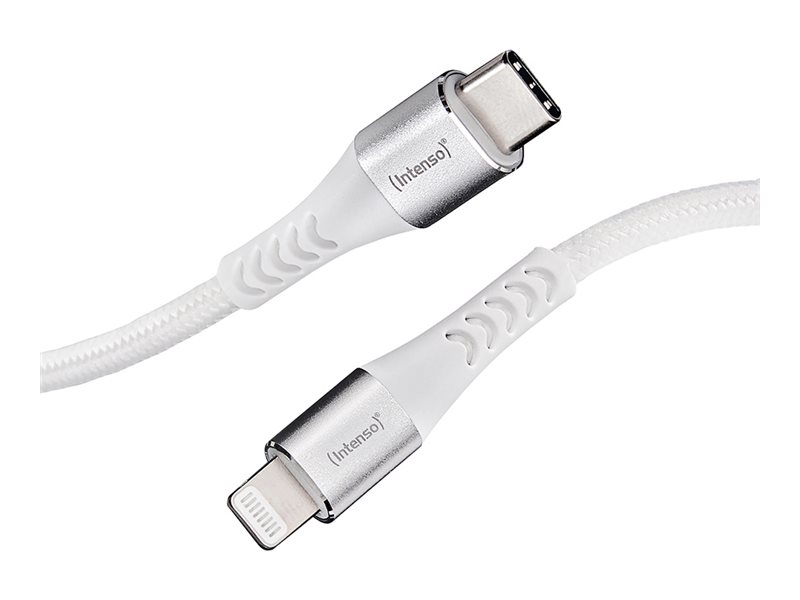 Intenso lade- & datakabel 1,5m USB-C til lightning, 27w/PD/MFI, hvid
