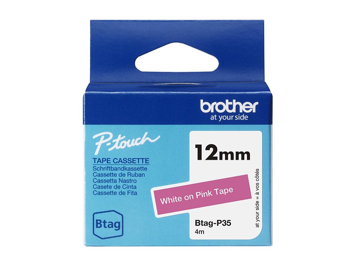 Brother BTAG-P35 - label tape - 1 cassette(s) - Roll (1.2 cm x 4 m)