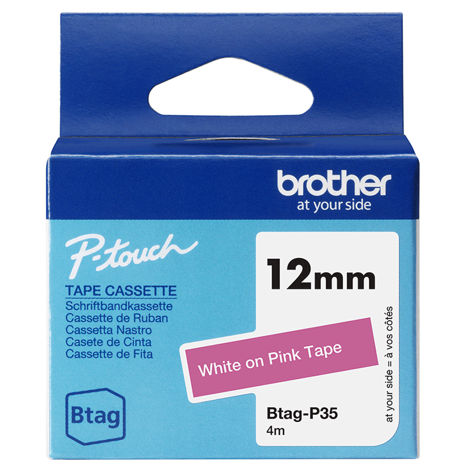 Brother BTAG-P35 - label tape - 1 cassette(s) - Roll (1.2 cm x 4 m)